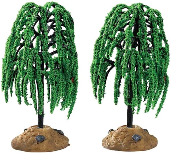 Lemax - Spring Willow Tree -  Set Of 2
