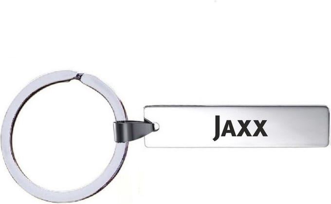 Sleutelhanger Met Naam - Jaxx - RVS