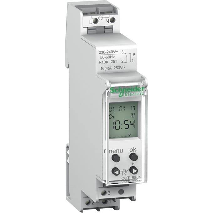 Schneider Electric digitale schakelklok 24H/7D 18MM 1 kanaal - CCT15854