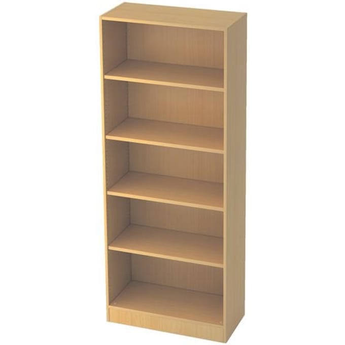TARVIS boekenkast, B 800 x T 400 x H 2004 mm, 5 OH, beukendecor