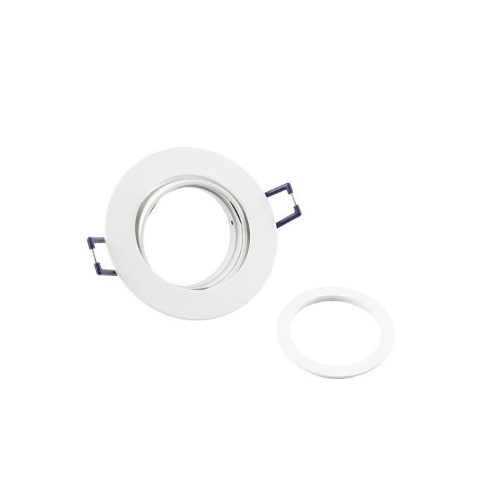 Deko-Light Samsola plafond inbouwlamp, wit, Ø 8 cm, metaal