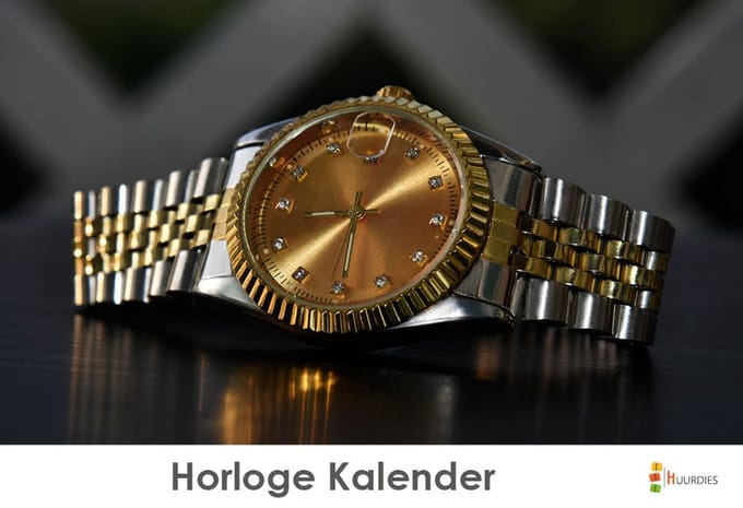 Huurdies - verjaardagskalender - Horloge - 35x24 cm