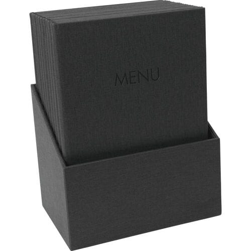 Sigel Menukaartmap, A4, zwart, verpakking van 10 stuks