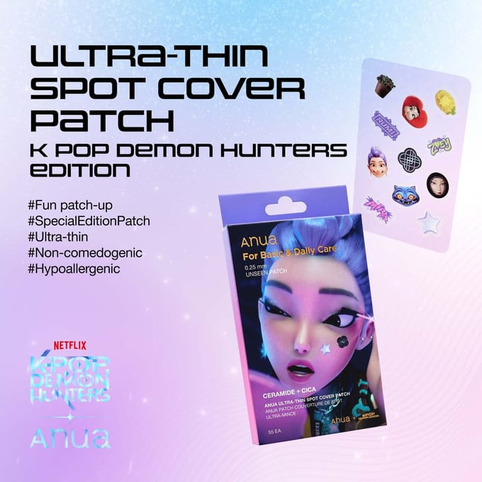 Anua - Ultra-Thin Spot Cover Patch Set Kpop Demon Hunters Collaboration 55 patches