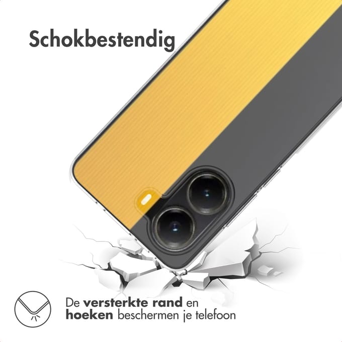 imoshion Hoesje - Geschikt voor Xiaomi Poco X7 Pro - Shockproof Case - Transparant