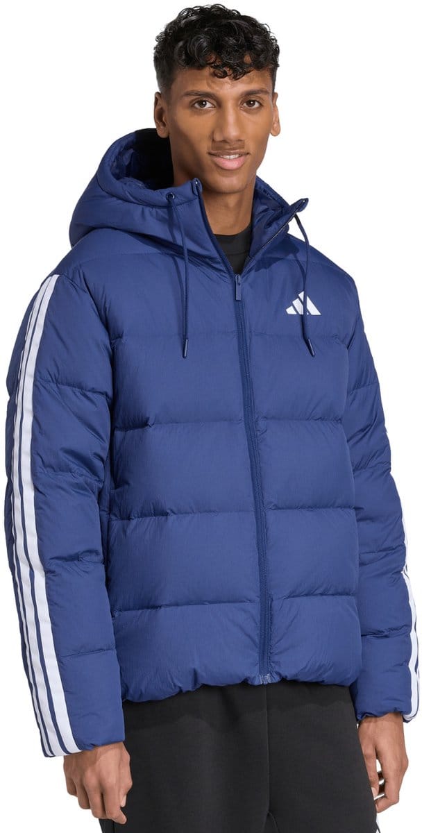 adidas Jas Heren Ess 3S P D HD J Blauw - Maat M