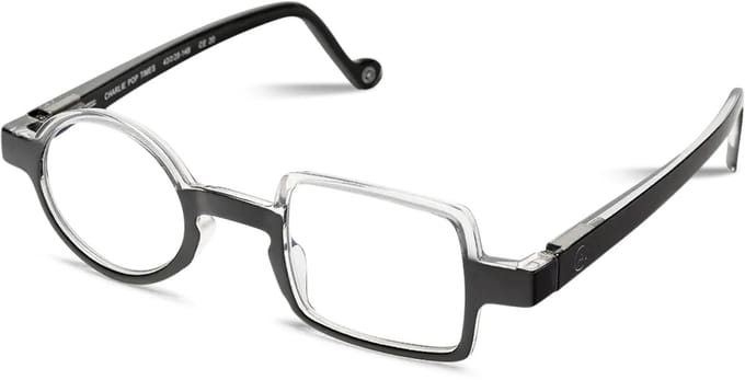 Leesbril Aptica Pop Times Charlie Black/White +3.00