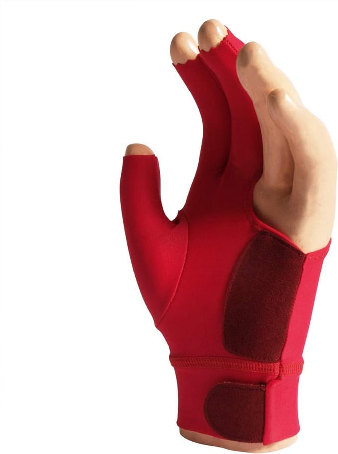 Biljarthandschoen - Keu Accessoire - Precis Spel - Antislip Pad - Eenheidsmaat - Rood