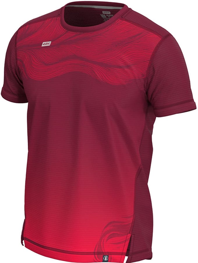 42k Running Pangea T-shirt Met Korte Mouwen Rood S