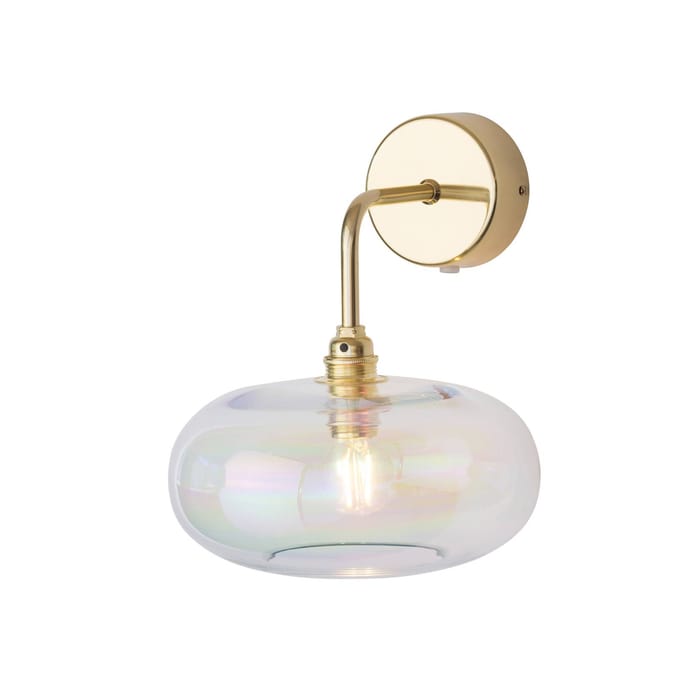 EBB & FLOW wandlamp Horizon, helder, glas, Ø 21 cm