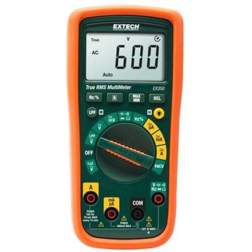 Extech EX350 Multimeter Digitaal – CAT III 600 V – Weergave (counts): 4000