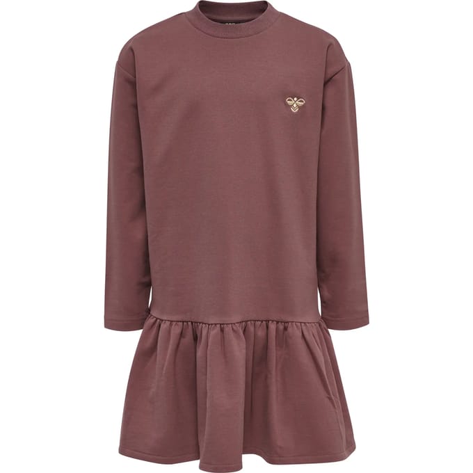 Hummel Sigrid Lang Mouw Jurk Roze 104 cm Meisje
