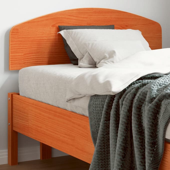 vidaXL - Hoofdbord - 100 - cm - massief - grenenhout - wasbruin
