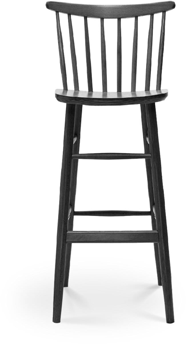 Fameg Lucia houten barkruk zwart gebeitst - 75 cm