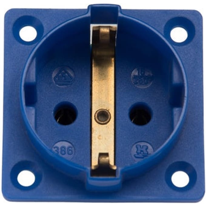 Martin Kaiser 1-Weg inbouwdoos IP20 Blauw - 386/1/bl [45 stuks]