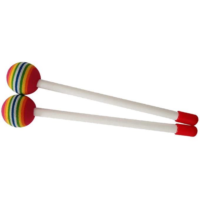 2 Pièces Baguettes de Batterie pour Enfants Couleur Vive Son Agréable Bâton de Batterie à Percussion Manuelle en Plastique pour la Musique white