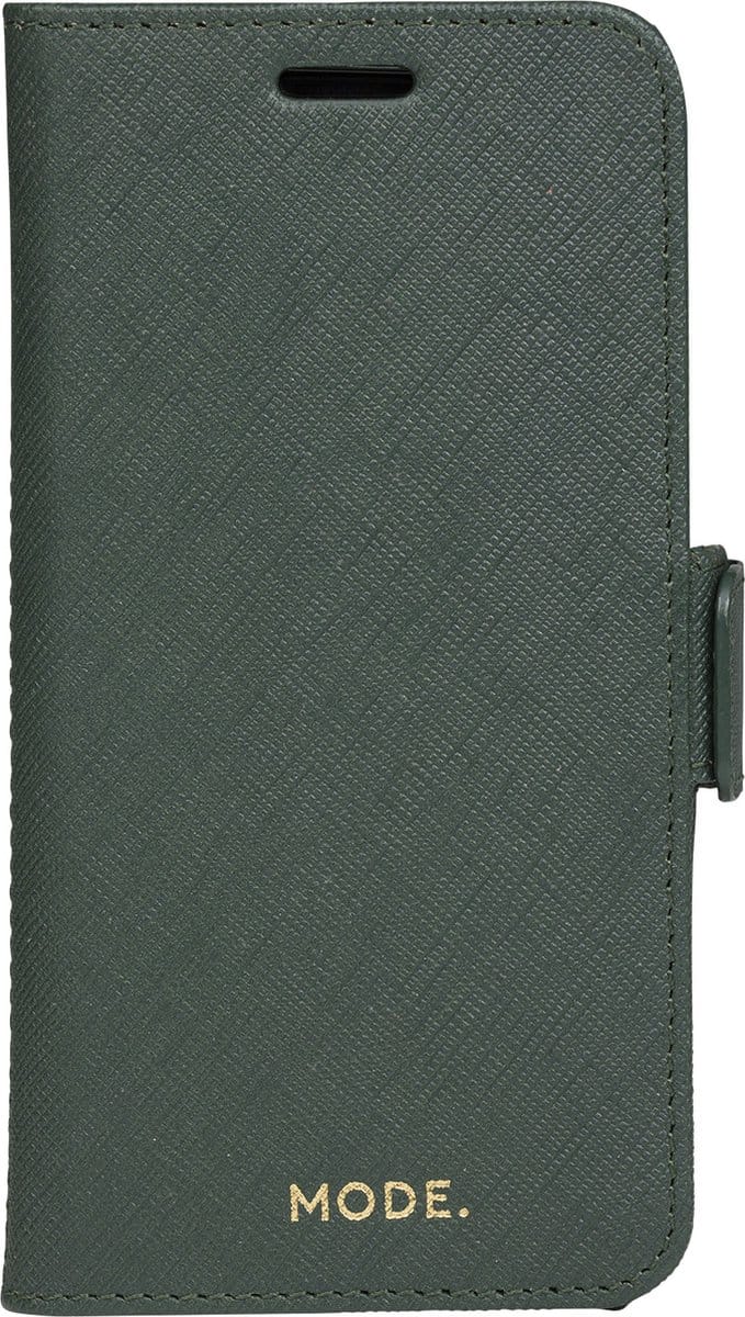 iPhone 11 Pro Bookcase hoesje - dbramante1928 - Effen Donkergroen - Leer