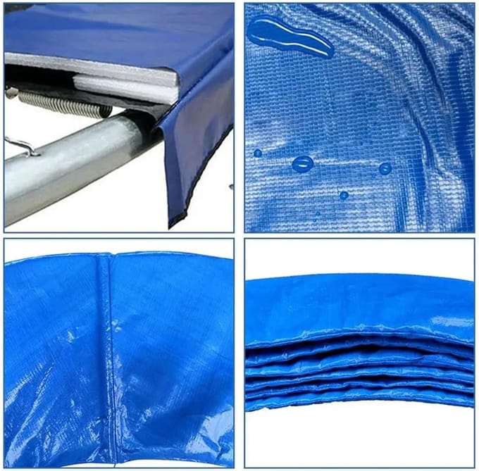 Trampoline Veiligheidsmat - Trampolinebeschermer Randmat - Veilig Springen - UV-bestendig Scheurvast - 305 cm - Blauw