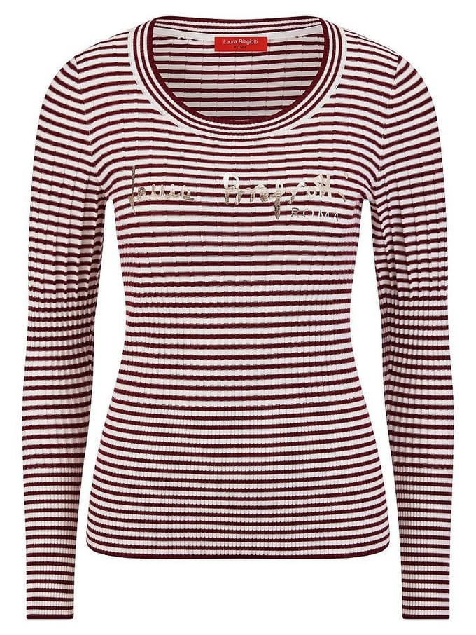 Trui ronde hals Van Laura Biagiotti Roma rood