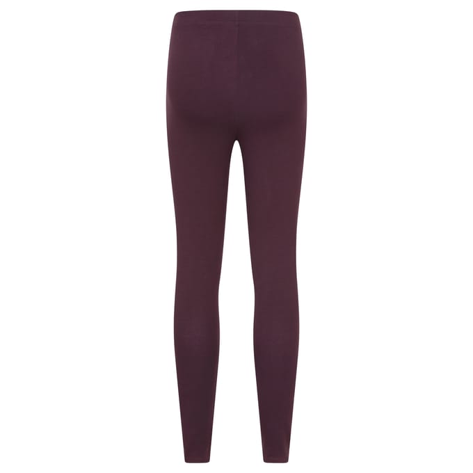Mountain Warehouse Dames Katoenmix Middelgewicht Leggings (Verpakking van 2) (Bessen)