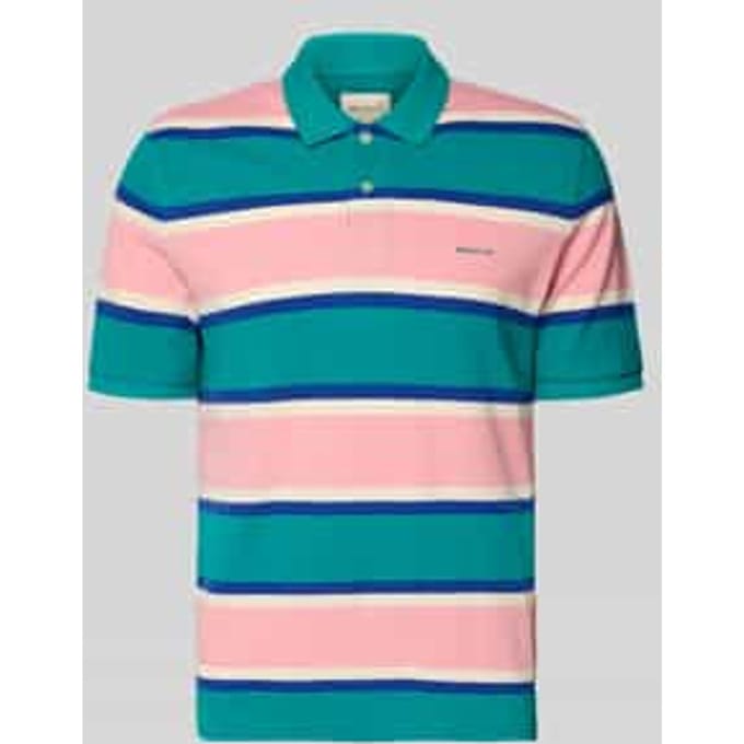 Gant Trui 1949 Graphic Multi Stripe Long Sleeve Rugger Light Mustard Yellow / male