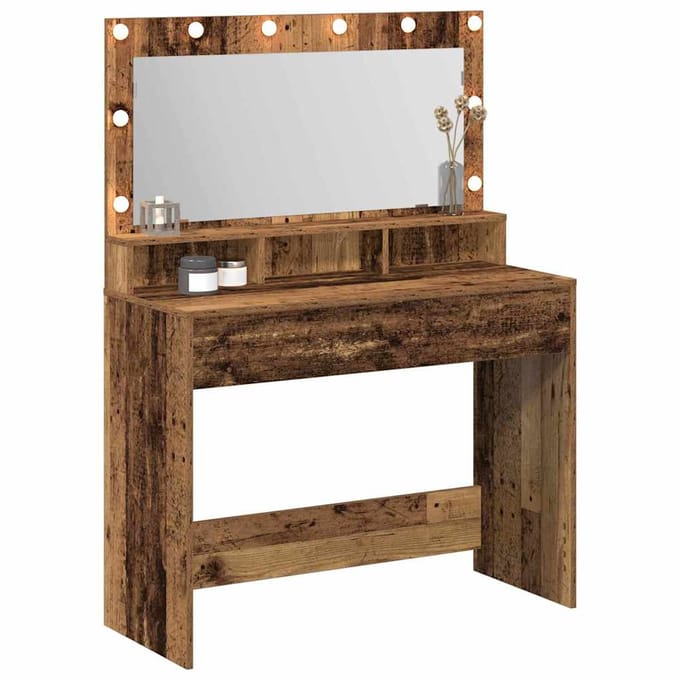 vidaXL - Kaptafel - Oudhout - 100 - x - 41 - x - 135 - cm - Bewerkt - hout