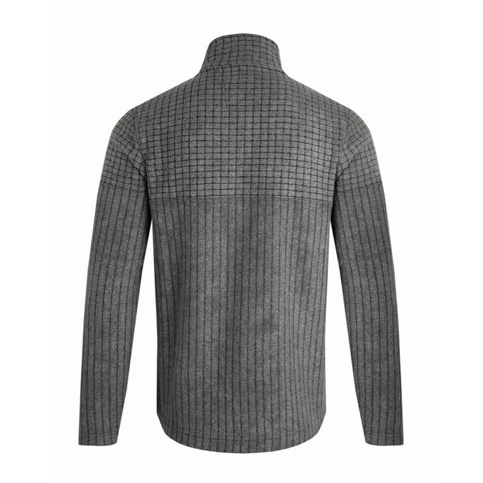 Weird Fish Heren Longmont Grid Eco Friendly Quarter Zip Fleece Top (Marine)