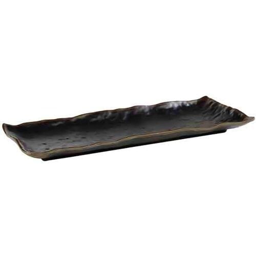 GGM Gastro (6 Stück) Tablett - MARONE - Melamin - 390x160mm - Höhe: 30mm