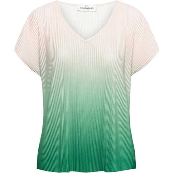 &Co Woman &co women top jade plisse green