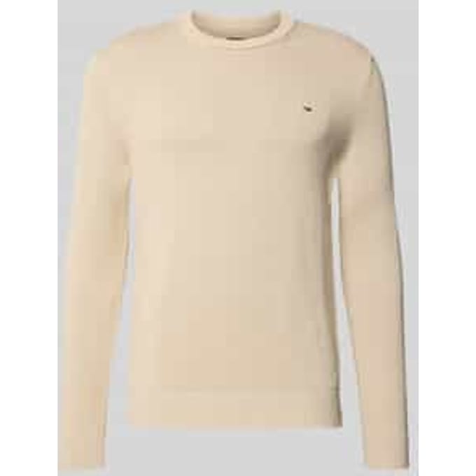 Regular fit gebreide pullover van zuiver katoen