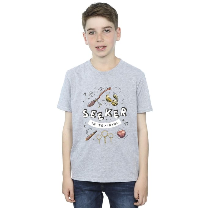 Harry Potter Jongens Zoeker In Training T-Shirt (Sportgrijs)