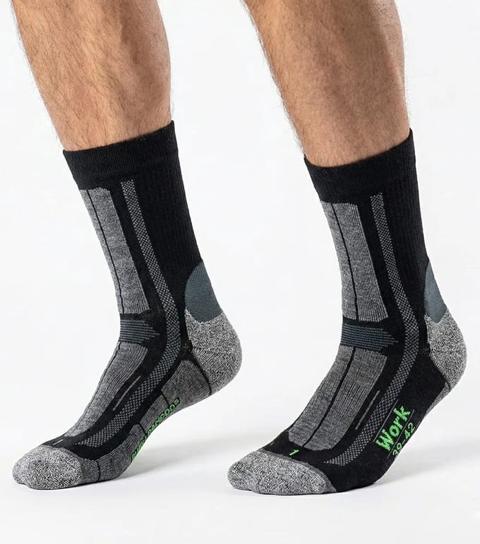 Boru Bamboo Werksokken Dames Zwart Maat 39-42