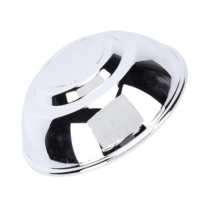 Cache Central de Roue Chrome 04895432AA Plastiques Robustes Cache Moyeu Central de Roue Remplacement white