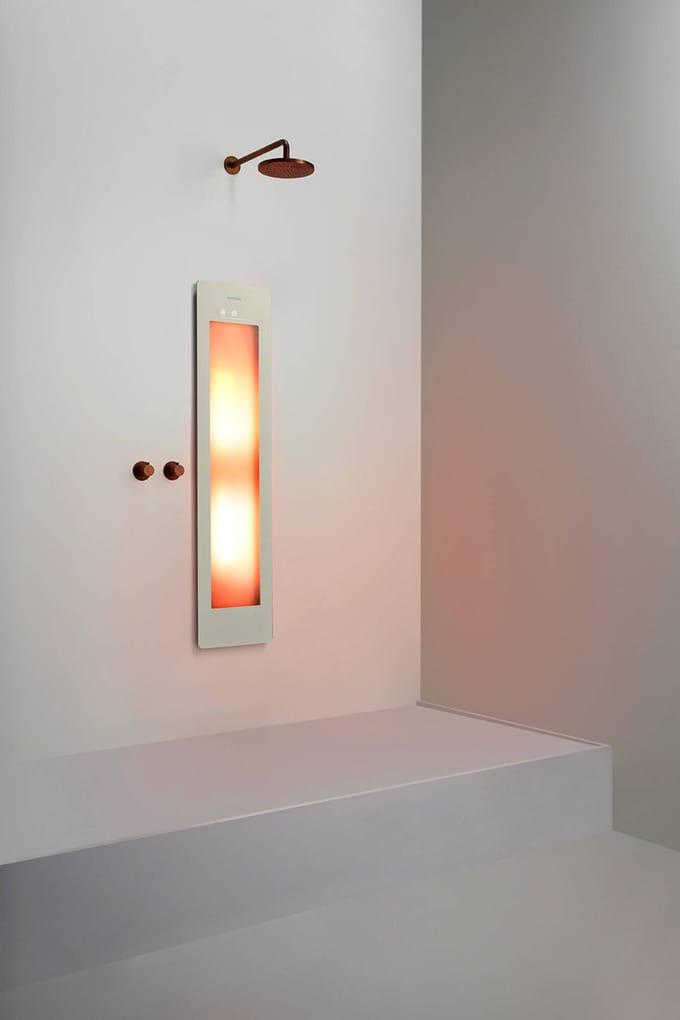 Sunshower One M inbouw met infrarood sand white
