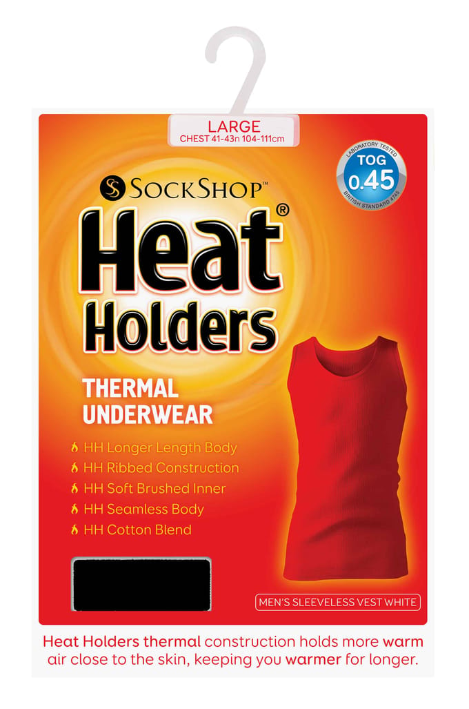 Heat Holders - Thermische mouwloze herenbovenkant - Houtskool