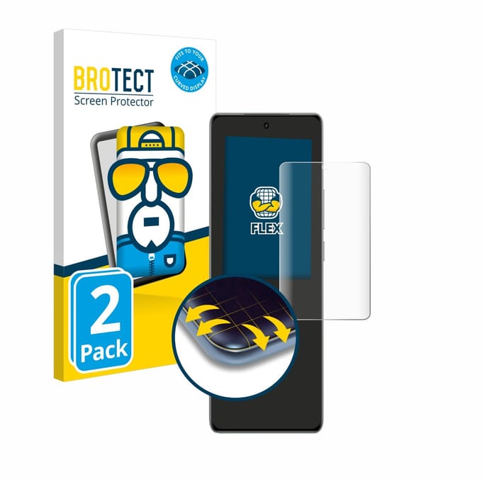BROTECT - Screenprotector voor realme GT 6 - Folie Beschermfolie transparant volledig dekking - 2 Stuks