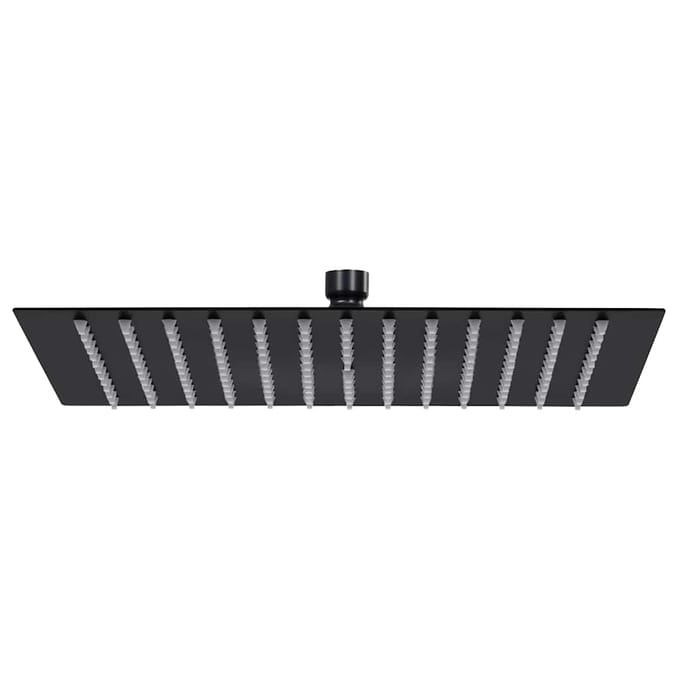 vidaXL - Regendouchekop - vierkant - 40x40 - cm - roestvrij - staal - zwart