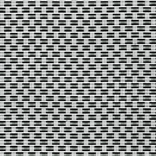Tenax Texstyle Plus Textilene privacydoek - zilver-zwart, 1,00 x 5 m