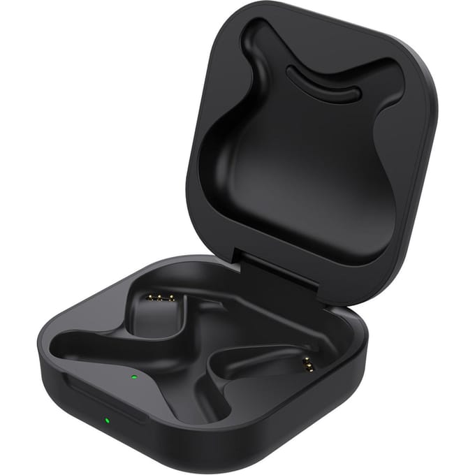 Oplaadcase Vervanging voor   OpenFit T910 Koptelefoon ABS PC USB C Oordopjes   Case met LED-indicator Zwart black