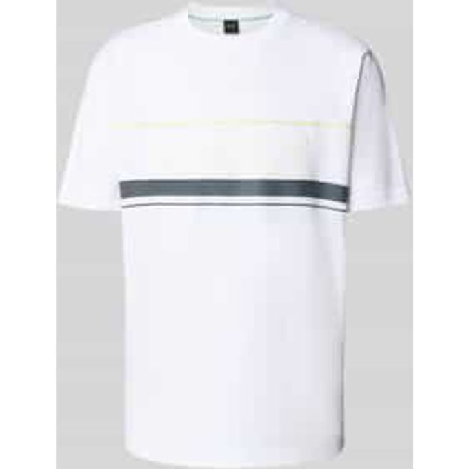 Regular fit T-shirt van puur katoen, model 'ICONIC ZONE'