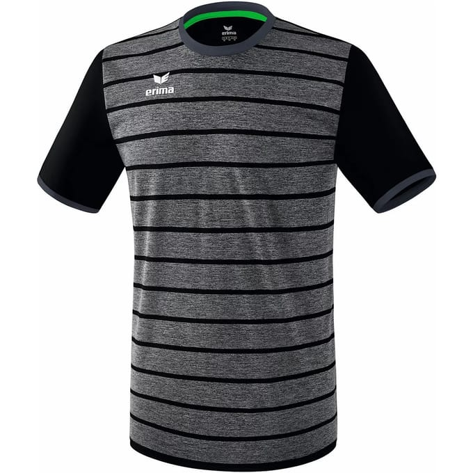 Erima Roma Shirt Korte Mouw Heren - Zwart / Slate Grey | Maat: S