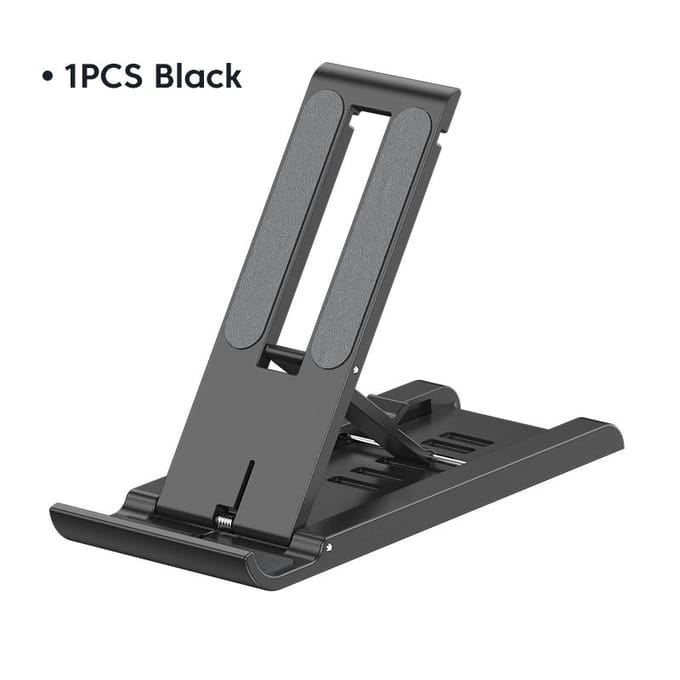 Tafel Telefoonhouder Beugel Verstelbare Desktop Standaard Voor Ipad IPhone Samsung Xiaomi Huawei Opvouwbare Universele Mobiele Telefoon Standaard zwart
