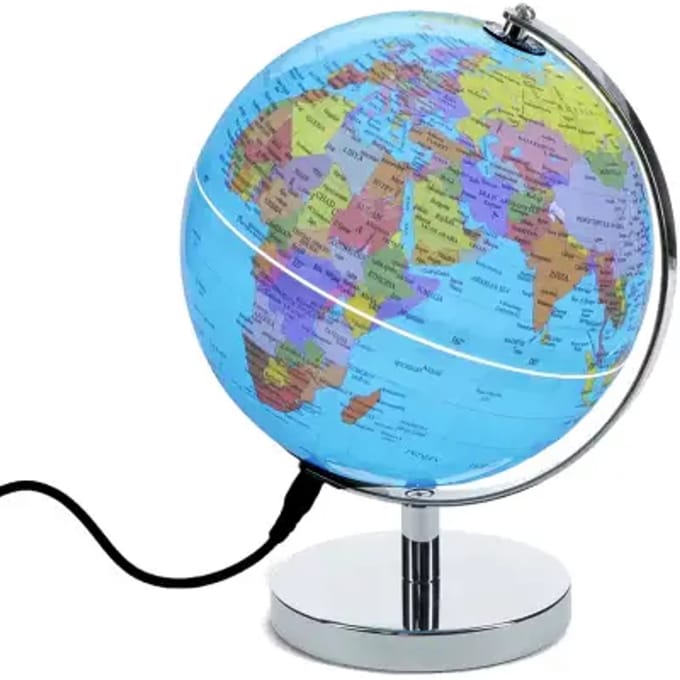 Verlichte wereldbol USB Rex London
