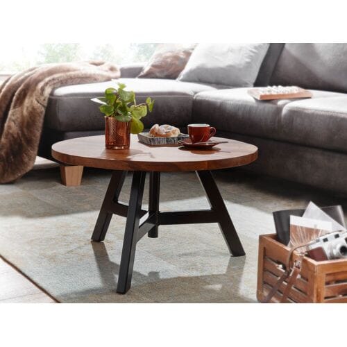 Wohnling Ronde salontafel sheesham 60 cm