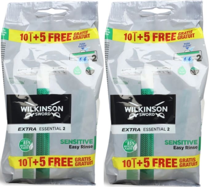 Wilkinson - Wegwerpscheermesjes - Extra Essential 2 - 15st x 2