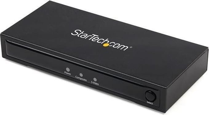 StarTech.com S-Video or Composite Aan HDMI Converter with Audio - 720p - Video converter - Zwart