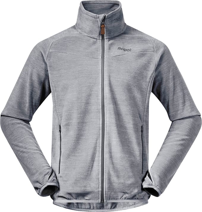 Bergans Hareid Fleece - Aluminium - Maat Herren_XL