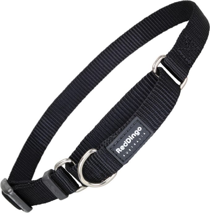 Dog collar Red Dingo Semi-choke Black