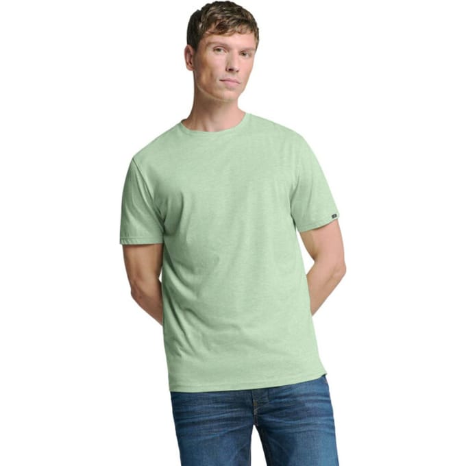 No Excess T-shirt Crewneck Melange Mint Größe: XL | Basic T-Shirts Outlet | Herren | Cyan