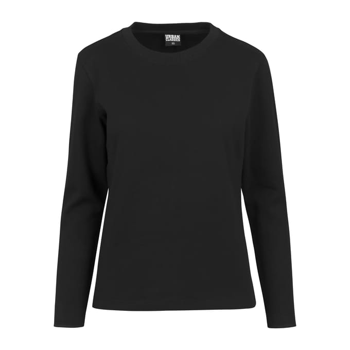 Urban Classics - Athletic Interlock Sweater/trui - S - Zwart